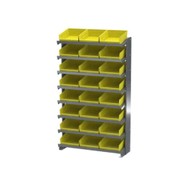 12″ Deep Angled Single Sided Shelves